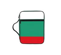 Edwal Bulgarian Flag Print Bible Case Cosmetic Bag with Sturdy Handle Wash Bag Tablet Sleeve Small Tool Bag for Books