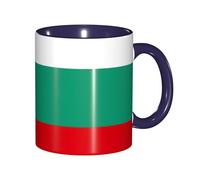 EdWal Bulgarian Flag Print Tea Cups with Handle, Ceramic Ceramic Mug for Tea and Coffee Gift for Women Microwave Safe