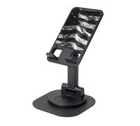 EdWal Camo American Flag Print Adjustable Foldable Phone Stand,360 Rotating Cell Phone Holder For Desk,Travel Essentials