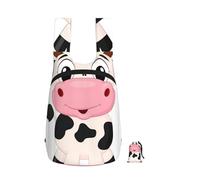 EdWal Cartoon Milk Cow Print Foldable Backpack Lightweight Hiking Bag Soft Travel Backpack Rucksack For Work And Gym