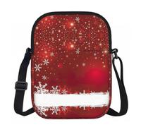 Edwal Christmas Print Small Crossbody Bag For Women Waterproof Phone Purse With Adjustable Strap For Travel Work