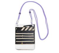 EdWal Classic Movie Clapboard Black Print Crossbody Bag For Women, Mini Phone Purses, Cute Phone Wallet, For Hiking Travel Gift