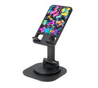 EdWal Colorful Roller Skates Print Adjustable Foldable Phone Stand,360 Rotating Cell Phone Holder For Desk,Travel Essentials