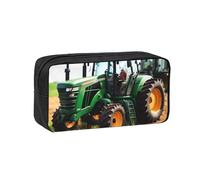 Edwal Company Farm Tractor Print Pen Organizer Bag Pouch Large Capacity Pencil Case with Zipper Durable Pen Case for Stationery