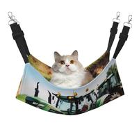 EdWal Company Farm Tractor print Soft Sleeping Hammock Cat Hammock for Cage Hanging,Pet Hammock Bed Adjustable for Small Animals