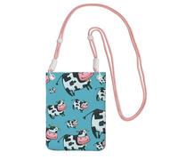 EdWal Cow Print Crossbody Bag For Women, Mini Phone Purses, Cute Phone Wallet, For Hiking Travel Gift