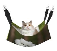 EdWal cute Bichon Frise Dog print Soft Sleeping Hammock Cat Hammock for Cage Hanging,Pet Hammock Bed Adjustable for Small Animals