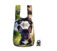 EdWal Cute Black Pug Dog Print Foldable Backpack Lightweight Hiking Bag Soft Travel Backpack Rucksack For Work And Gym