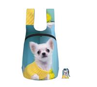 EdWal Cute Chihuahua 1 Print Foldable Backpack Lightweight Hiking Bag Soft Travel Backpack Rucksack For Work And Gym