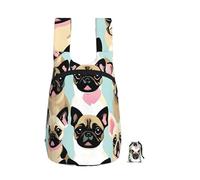 EdWal Cute Chihuahua Pug Print Foldable Backpack Lightweight Hiking Bag Soft Travel Backpack Rucksack For Work And Gym