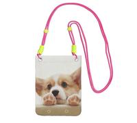 EdWal Cute Corgi Print Crossbody Bag For Women, Mini Phone Purses, Cute Phone Wallet, For Hiking Travel Gift