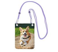 EdWal Cute Corgi Print Crossbody Bag For Women, Mini Phone Purses, Cute Phone Wallet, For Hiking Travel Gift