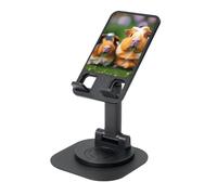 EdWal Cute Guinea Pigs Print Adjustable Foldable Phone Stand,360 Rotating Cell Phone Holder For Desk,Travel Essentials