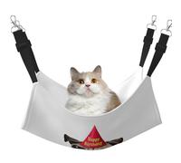 EdWal Cute Happy Birthday Pug Puppy print Soft Sleeping Hammock Cat Hammock for Cage Hanging,Pet Hammock Bed Adjustable for Small Animals