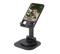 EdWal Cute Little Monkeys Print Adjustable Foldable Phone Stand,360 Rotating Cell Phone Holder For Desk,Travel Essentials