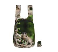 EdWal Cute Little Monkeys Print Foldable Backpack Lightweight Hiking Bag Soft Travel Backpack Rucksack For Work And Gym