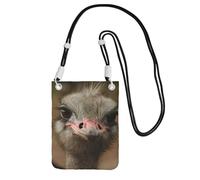 EdWal Cute Ostrich Print Crossbody Bag For Women, Mini Phone Purses, Cute Phone Wallet, For Hiking Travel Gift
