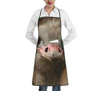 EdWal Cute Ostrich Print Kitchen Aprons, Apron For Cooking With Pocket, Unisex Chef Aprons For Men Women
