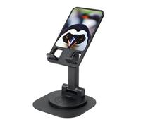 EdWal Cute Penguin Head Print Adjustable Foldable Phone Stand,360 Rotating Cell Phone Holder For Desk,Travel Essentials