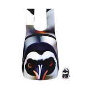 EdWal Cute Penguin Head Print Foldable Backpack Lightweight Hiking Bag Soft Travel Backpack Rucksack For Work And Gym