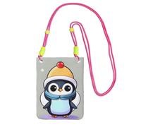EdWal Cute Penguin Print Print Crossbody Bag For Women, Mini Phone Purses, Cute Phone Wallet, For Hiking Travel Gift