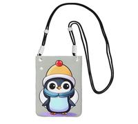 EdWal Cute Penguin Print Print Crossbody Bag For Women, Mini Phone Purses, Cute Phone Wallet, For Hiking Travel Gift