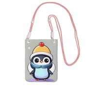 EdWal Cute Penguin Print Print Crossbody Bag For Women, Mini Phone Purses, Cute Phone Wallet, For Hiking Travel Gift