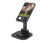 EdWal Cute Pig Print Adjustable Foldable Phone Stand,360 Rotating Cell Phone Holder For Desk,Travel Essentials