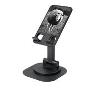 EdWal Cute Sheep Lamb Print Adjustable Foldable Phone Stand,360 Rotating Cell Phone Holder For Desk,Travel Essentials