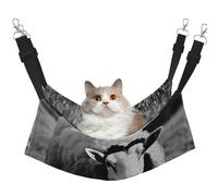 EdWal Cute Sheep Lamb print Soft Sleeping Hammock Cat Hammock for Cage Hanging,Pet Hammock Bed Adjustable for Small Animals
