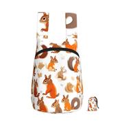 EdWal Cute Squirrels Print Foldable Backpack Lightweight Hiking Bag Soft Travel Backpack Rucksack For Work And Gym