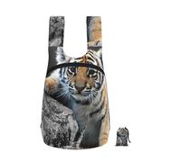 EdWal Cute Tiger Cub Print Foldable Backpack Lightweight Hiking Bag Soft Travel Backpack Rucksack For Work And Gym