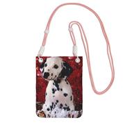 EdWal Dalmatian Puppy Print Crossbody Bag For Women, Mini Phone Purses, Cute Phone Wallet, For Hiking Travel Gift