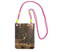 EdWal Deer Hunting Print Crossbody Bag For Women, Mini Phone Purses, Cute Phone Wallet, For Hiking Travel Gift