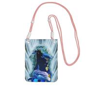 EdWal Dolphin Print Crossbody Bag For Women, Mini Phone Purses, Cute Phone Wallet, For Hiking Travel Gift