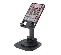 EdWal Donkey And Flower Print Adjustable Foldable Phone Stand,360 Rotating Cell Phone Holder For Desk,Travel Essentials