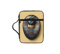 EdWal Egyptian Scarabs Print Bible Case Cosmetic Bag with Sturdy Handle Wash Bag Tablet Sleeve Small Tool Bag for Books