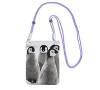 EdWal Emperor Penguin Print Crossbody Bag For Women, Mini Phone Purses, Cute Phone Wallet, For Hiking Travel Gift