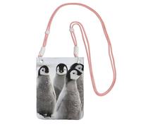 EdWal Emperor Penguin Print Crossbody Bag For Women, Mini Phone Purses, Cute Phone Wallet, For Hiking Travel Gift