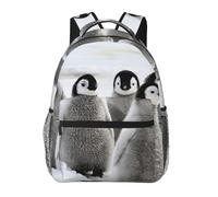 EdWal Emperor Penguin Print Hiking Backpack Laptop Backpack For Men Women Waterproof Rucksack Easy To Clean Travel Bag