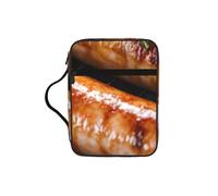 EdWal Fast Food Print Bible Case Cosmetic Bag with Sturdy Handle Wash Bag Tablet Sleeve Small Tool Bag for Books