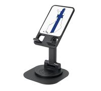 EdWal Finnish Flag Map Print Adjustable Foldable Phone Stand,360 Rotating Cell Phone Holder For Desk,Travel Essentials