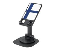 EdWal Finnish Flag Print Adjustable Foldable Phone Stand,360 Rotating Cell Phone Holder For Desk,Travel Essentials