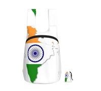 EdWal Flag Map Of India Print Foldable Backpack Lightweight Hiking Bag Soft Travel Backpack Rucksack For Work And Gym