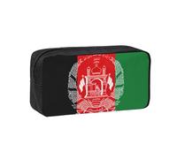 EdWal Flag of Afghanistan Print Pen Organizer Bag Pouch Large Capacity Pencil Case with Zipper Durable Pen Case for Stationery