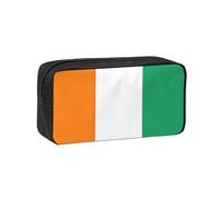 EdWal Flag of Cote D'Ivoire Print Pen Organizer Bag Pouch Large Capacity Pencil Case with Zipper Durable Pen Case for Stationery