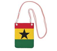 EdWal Flag Of Ghana Print Crossbody Bag For Women, Mini Phone Purses, Cute Phone Wallet, For Hiking Travel Gift