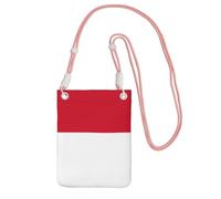 EdWal Flag Of Monaco Print Crossbody Bag For Women, Mini Phone Purses, Cute Phone Wallet, For Hiking Travel Gift