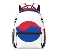 EdWal Flag Of Republic Of Korea Print Hiking Backpack Laptop Backpack For Men Women Waterproof Rucksack Easy To Clean Travel Bag
