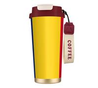 EdWal Flag of Romania Print Insulated Stainless Steel Travel Coffee Mug,Coffee Cups with Lids, for Hot Cold Drinks